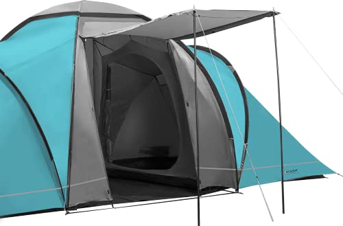 Portal Outdoor Spacious 2 Bedroom Tent with Storage Bag Beta 6 espaciosa Tienda de campaña para 2 dormitorios con Bolsa de Almacenamiento, Unisex, Azul, 6 Personas