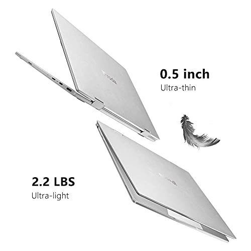 Portátil con pantalla táctil convertible, iProda 11.6 pulgadas Windows Tablet Laptop FHD 1080P, Intel N4100, Ordenador portátil 2 en 1, 4G RAM, 64G eMMC, 512GB de memoria extendida, USB 3.0, WLAN