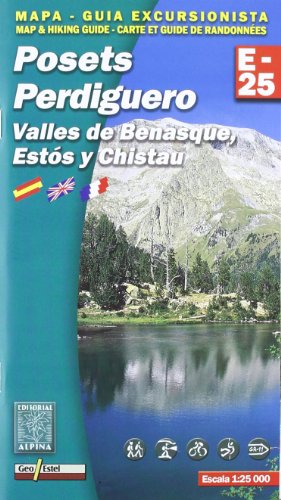 Posets Perdiguero, mapa excursionista. Escala 1:25.000. Alpina Editorial. (Mapa Y Guia Excursionista)