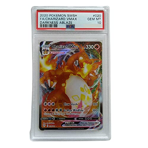 PSA 10 Charizard VMAX 020/189 Holo Darkness Ablaze + Extra Protection Near Mint (Toploader) 2020