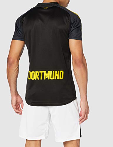 PUMA 2a Equipación 19/20 Borussia Dortmund Replica con Sponsor Logo Camiseta de Fútbol, Hombre, Negro, L