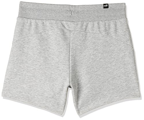 PUMA ESS 4` Sweat Shorts TR Pantalones Cortos, Mujer, Light Gray Heather, L