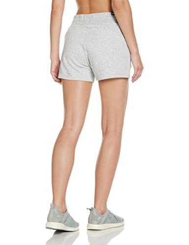 PUMA ESS 4` Sweat Shorts TR Pantalones Cortos, Mujer, Light Gray Heather, L
