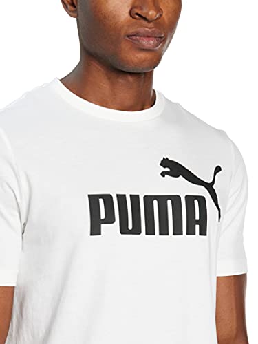 PUMA ESS Logo tee Camiseta, Hombre, White, 4XL