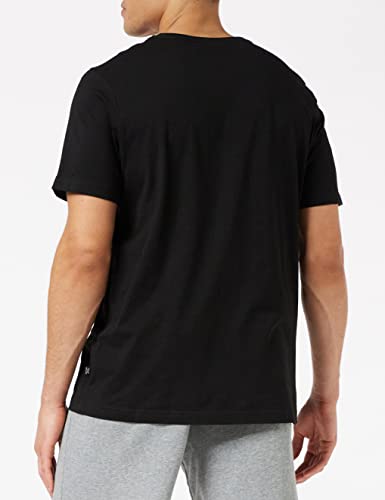 Puma Essentials LG T Camiseta de Manga Corta, Hombre, Negro (Cotton Black), M