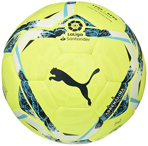 PUMA LaLiga 1 Adrenalina Hybrid Ball Balón de Fútbol, Unisex-Adult, Lemon Tonic-Multi Colour, 5