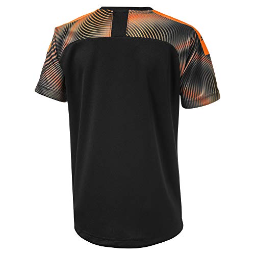 PUMA Valencia CF Temporada 2020/21-Away Shirt Replica Jr Camiseta Segunda Equipación, Unisex, Black/Vibrant Orange, 164