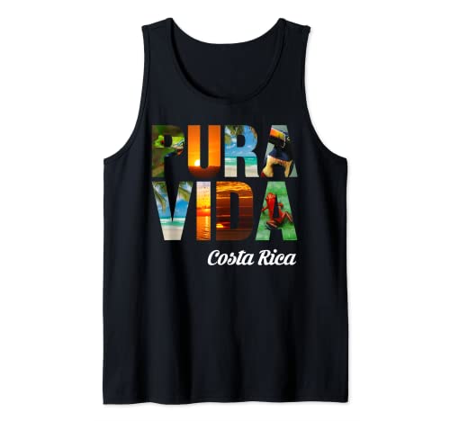 Pura Vida Costa Rica Vacaciones Camiseta sin Mangas
