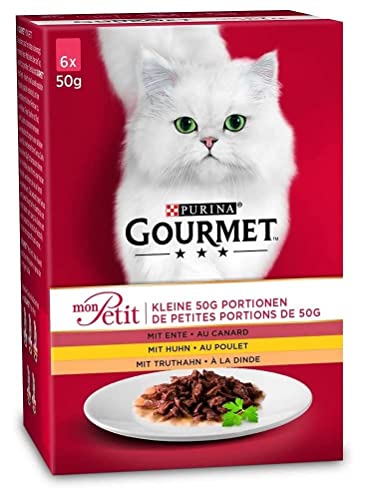 Purina Gourmet - Comida para Gatos Adultos Mon Petit, 8 Unidades (8 x 6 x 50 g)