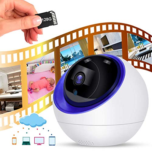 Quanmin HD Intelligent 1080P HD Security Camera Indoor PTZ IP Camera Vision Remote with Auto Tracking CCTV Surveillance Network Dome IP Camera with Smart Life App Control