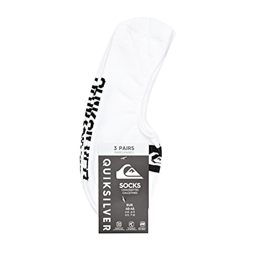 Quiksilver - Calcetines no-Show - Hombre - One Size - Blanco