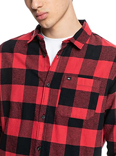 Quiksilver - Camisa de Manga Larga - Hombre - XS - Rojo