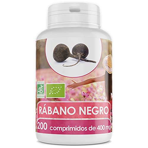 Rábano Negro Orgánico - 400 mg - 200 comprimidos
