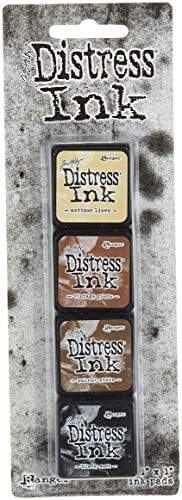 Ranger Distress Tinta Kit #3 TDPK40330, Multicolor, 2.54 x 2.54 cm