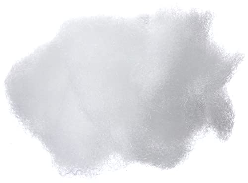 Rayher Relleno algodón, Altamente frisado,Copos, Blanco, 1 kg, 1000
