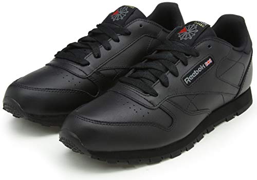 Reebok Classic Leather, Zapatillas de Trail Running, Negro Black, 31.5 EU