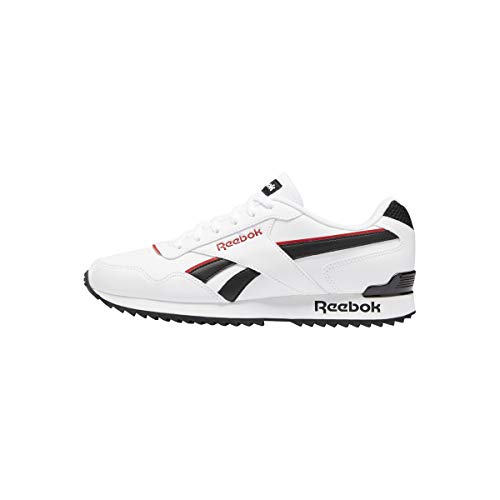 Reebok Royal Glide Ripple Clip, Zapatillas de Deporte Hombre, White/Black/Vector Red, 39 EU