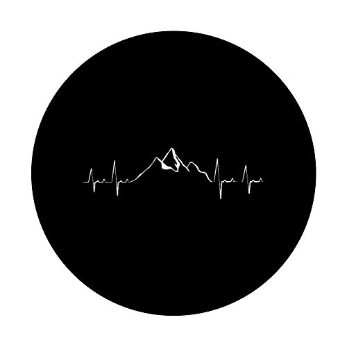 Regalo para montañeros Heartbeat PopSockets PopGrip: Agarre intercambiable para Teléfonos y Tabletas