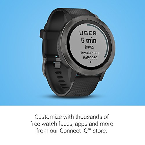 Reloj Inteligente Garmin vívoactive 3 GPS, Pantalla de 1.2 Inches, 0.65 pounds, Color Black with Slate Hardware