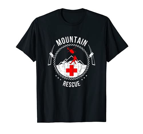 Rescate de montaña ir allí Montañeros Hilicopter Camiseta