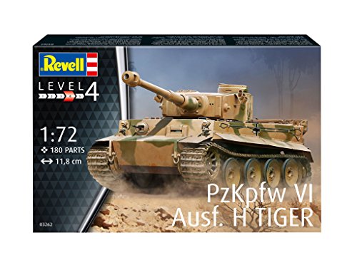 Revell - H Tank PzKpfw Vi Ausf H Tiger Tanque Modelo Kit, 1: 72 Escala, 1 Scale (03262)