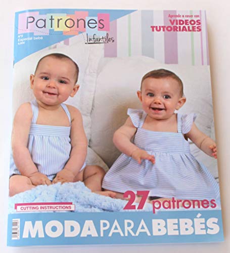 Revista patrones de costura infantil, nº 2. Especial bebé, 27 modelos de patrones, Cutting instructions.
