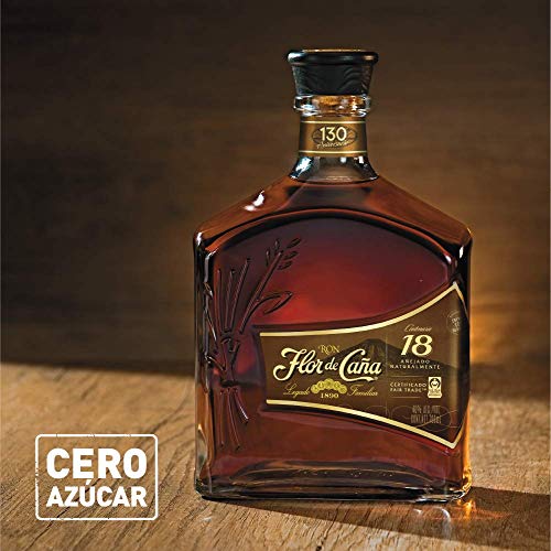Ron Flor de Caña 18 Años - 1 botella de 70 cl
