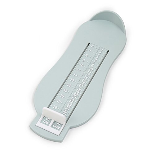 ROSENICE Dispositivo de medición de pies Medidor de medida del tamaño de los zapatos de la herramienta de medida del pie de los niños del bebé Medida de los pies (azul claro)