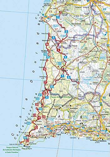 Rota Vicentina: Portugal Süd: von Santiago do Cacém zum Cabo de São Vicente. 18 Etappen, 9 Rundtouren, GPS-Tracks