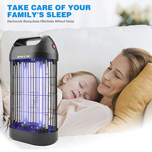 ROVLAK Lámpara Antimosquitos Electrico Repelente de Mosquitos Interior con UV de 14W Luz Antimosquitos para Niños Seguro Adecuado para Adulto Ancianos Balcón Cocina Dormitorio