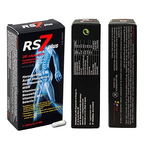 RS7 Plus Articulaciones 30 Cápsulas + Crema Fisio Forte 200ml.