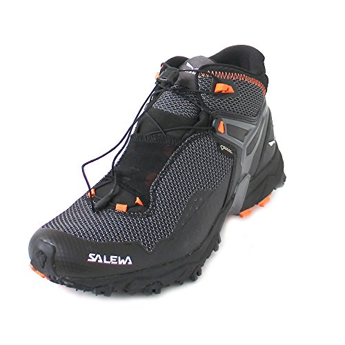 Salewa MS Ultra Flex Mid Gore-TEX Zapatillas de trail running, Black/Holland, 42.5 EU
