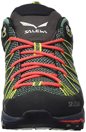 Salewa WS Mountain Trainer Lite Gore-TEX Zapatos de Senderismo, Feld Green/Fluo Coral, 39 EU