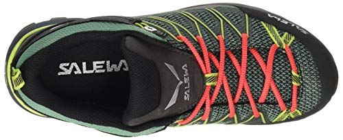 Salewa WS Mountain Trainer Lite Gore-TEX Zapatos de Senderismo, Feld Green/Fluo Coral, 39 EU