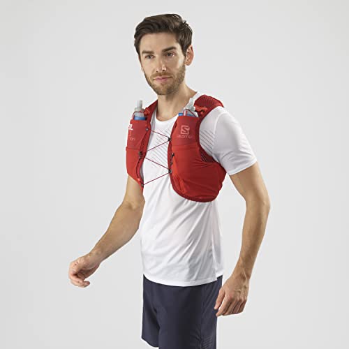 Salomon Active Skin 4 Hydration Vest, Hombre, Rojo (Valiant Poppy/Red Dahlia), XL