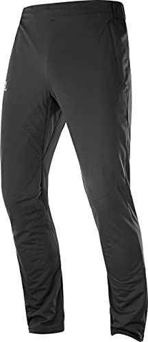 Salomon Agile Warm Pant - Pantalón Deportivo Hombre, Negro (Black), M