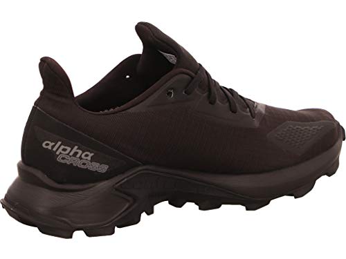 Salomon Alphacross Blast Gore-Tex (impermeable) Hombre Zapatos de trail running, Negro (Black/Black/Black), 45 ⅓ EU