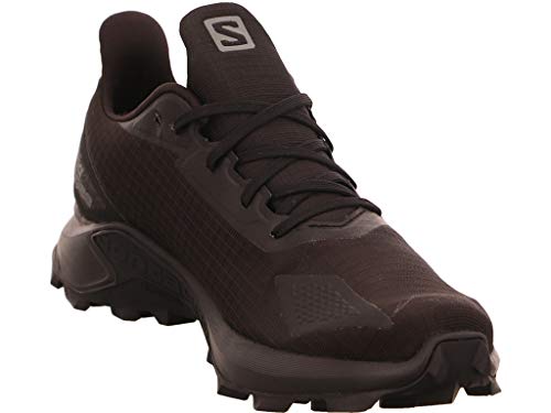 Salomon Alphacross Blast Gore-Tex (impermeable) Hombre Zapatos de trail running, Negro (Black/Black/Black), 45 ⅓ EU