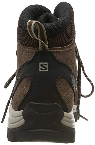 Salomon Authentic Gore-Tex (impermeable) Hombre Zapatos de trekking, Marrón (Black Coffee/Chocolate Brown/Vintage Kaki), 46 EU