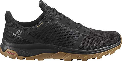 Salomon Outbound Prism Gore-Tex (impermeable) Mujer Zapatos de trekking, Negro (Black/Black/Gum1a), 41 ⅓ EU
