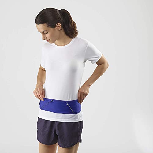 Salomon Pulse Belt Cinturón de hidratación Mujer Hombre Running Trail Senderismo Caminar, Azul (Clematis Azule), M