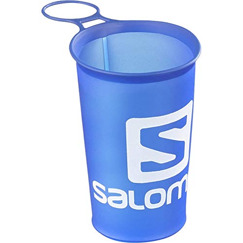 Salomon Pulse Belt Riñonera de hidratación, Práctica y cómoda, Incluye Botella, Negro, XL + Soft Cup Speed Vaso Botella Flexible, Unisex Adulto, Azul, 150 ml