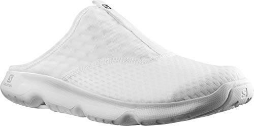 Salomon Reelax Slide 5.0 Hombre Zapatos de recuperación, Blanco (White/White/White), 40 ⅔ EU