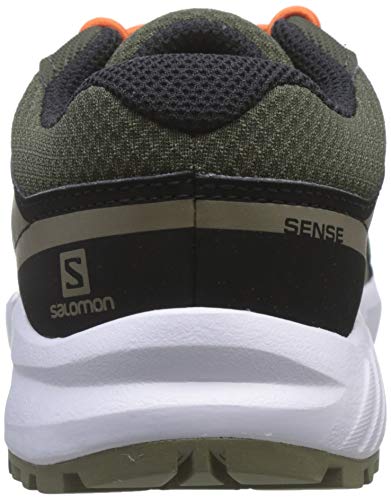 Salomon Sense CSWP Zapatillas Impermeables de Trail Running Senderismo Unisex Niños, Verde (Forest Night/Black/Mermaid), 32 EU