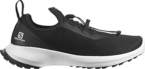 Salomon Sense Feel 2 Hombre Zapatos de trail running, Negro (Black/White/Black), 40 EU