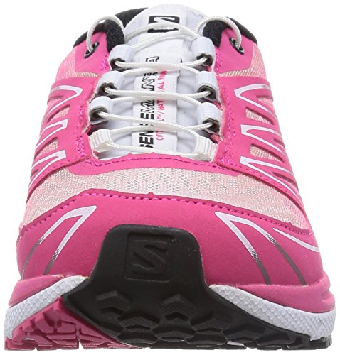 Salomon Sense Manatra 3, Zapatillas de Trail Running Mujer, Rosa (Hot Pink/White/Black), 37 1/3 EU