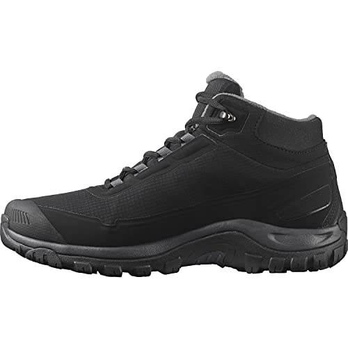 Salomon Shelter Climasalomon Waterproof (impermeable) Hombre Zapatos de invierno, Negro (Black/Ebony/Black), 42 ⅔ EU