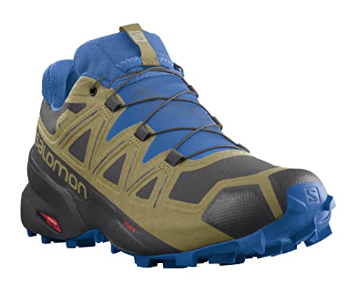 SALOMON Shoes Speedcross 5 GTX, Zapatillas de Running Hombre, Black/Green Moss/Skydiver, 47 1/3 EU