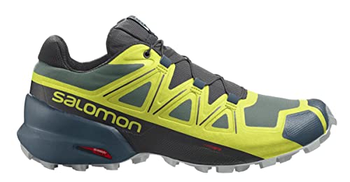 SALOMON Shoes Speedcross 5, Zapatillas de Running Hombre, Duck Green/Black/Evening Primrose, 45 1/3 EU