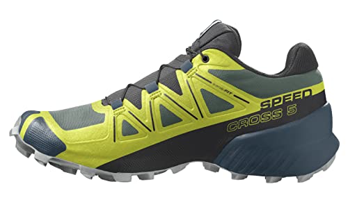 SALOMON Shoes Speedcross 5, Zapatillas de Running Hombre, Duck Green/Black/Evening Primrose, 46 2/3 EU